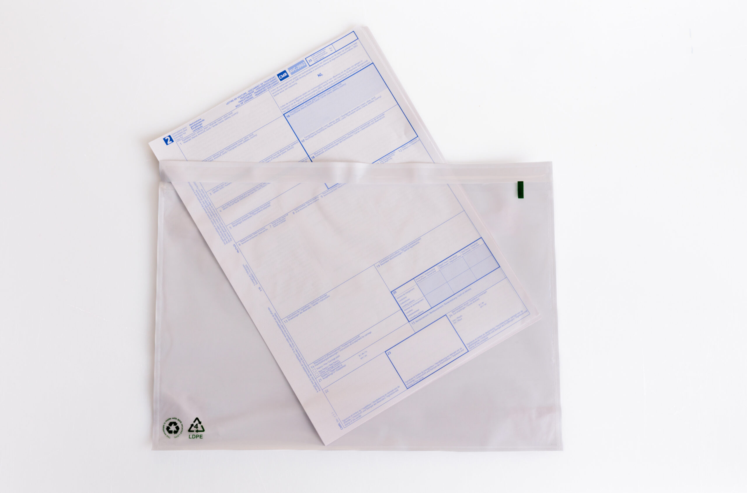 paklijst envelop transparant 60% recycled A4