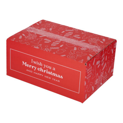 Kerstdoos figuur rood | 390 x 290 x 175 mm