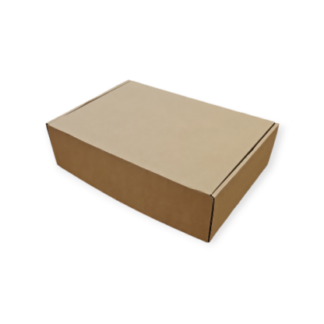 Postdoos enkele golf (E) bruin | 305 x 220 x 85 mm