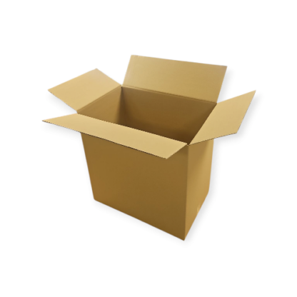 Kartonnen doos dubbele golf (BE) bruin OP=OP | 580 x 380 x 600 mm