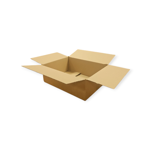 Kartonnen doos enkel golf (B) bruin OP=OP | 400 x 299 x 140 mm