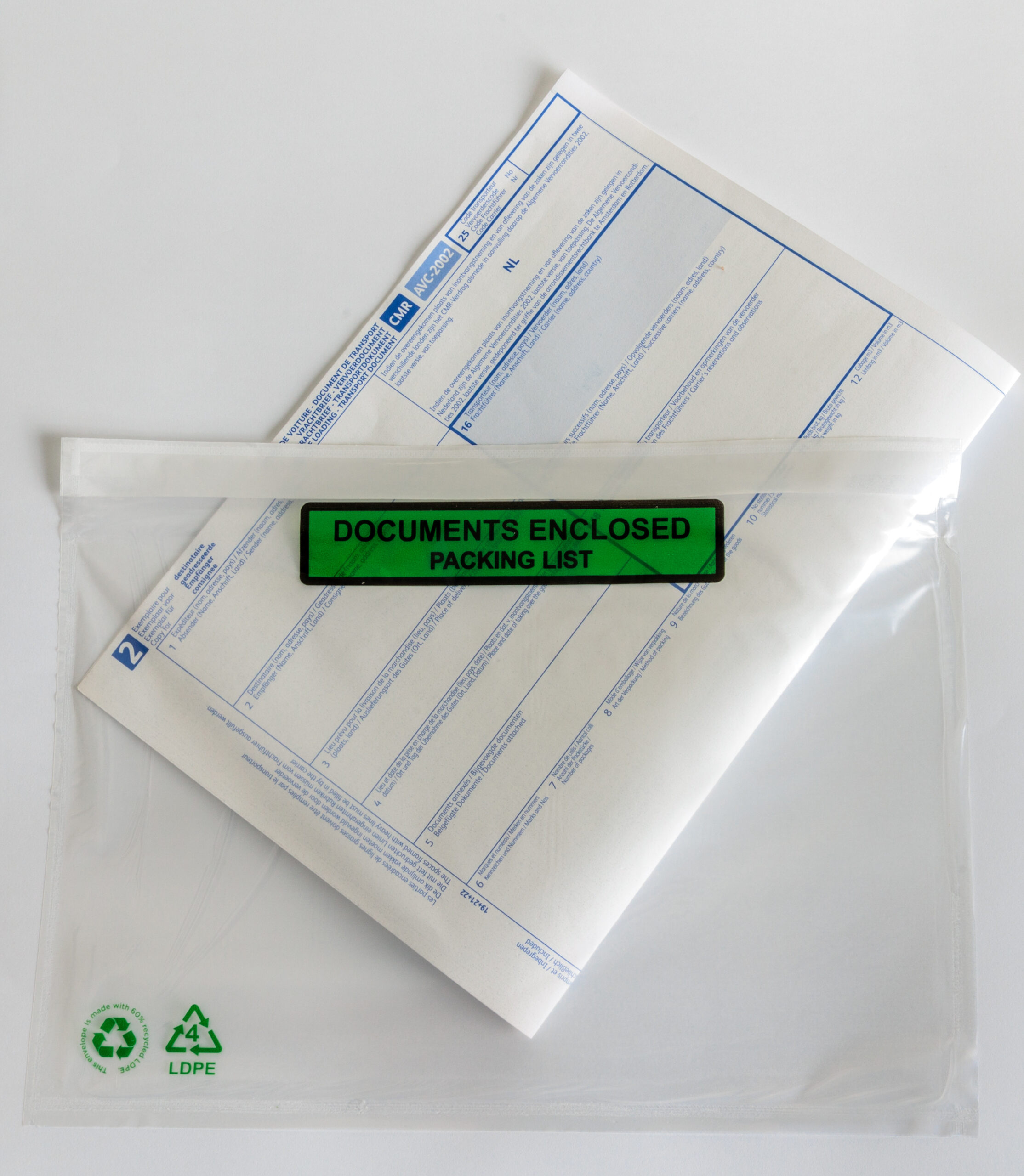 Paklijst envelop Doc. Encl. Packing List 225 x 165 mm (A5)