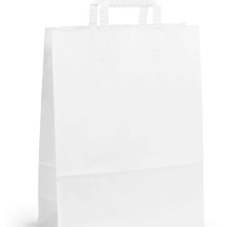 Draagtas papier wit 320x140x420