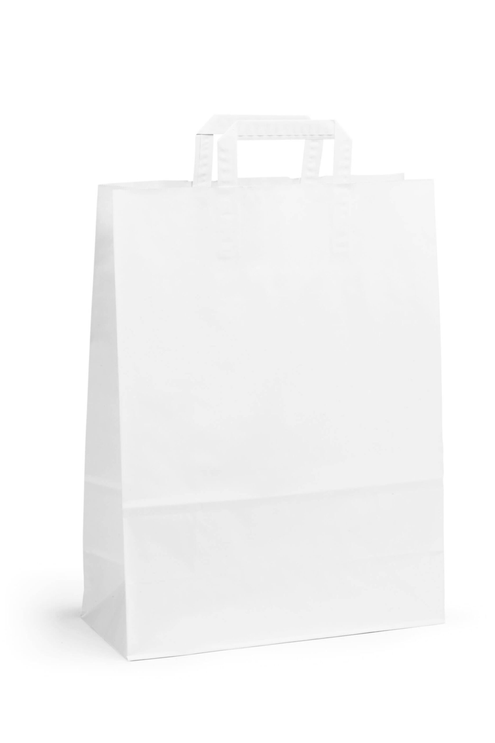 Draagtas papier wit 320x140x420
