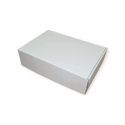 Postdoos enkele golf (E) wit-wit | 305 x 220 x 85 mm