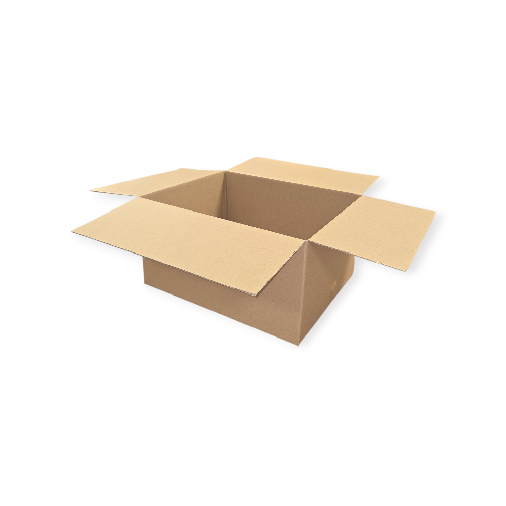 Kartonnen doos enkele golf (C) bruin op=op 500 x 400 x 260 mm