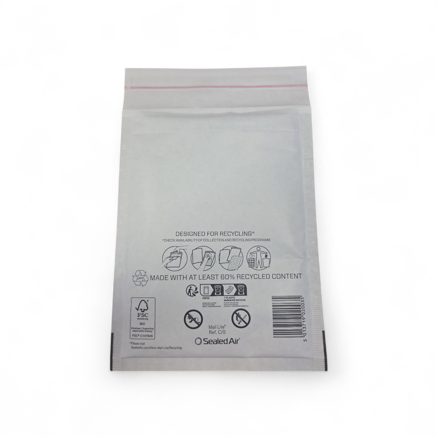 Bubbel envelop wit | 150 x 215 mm C