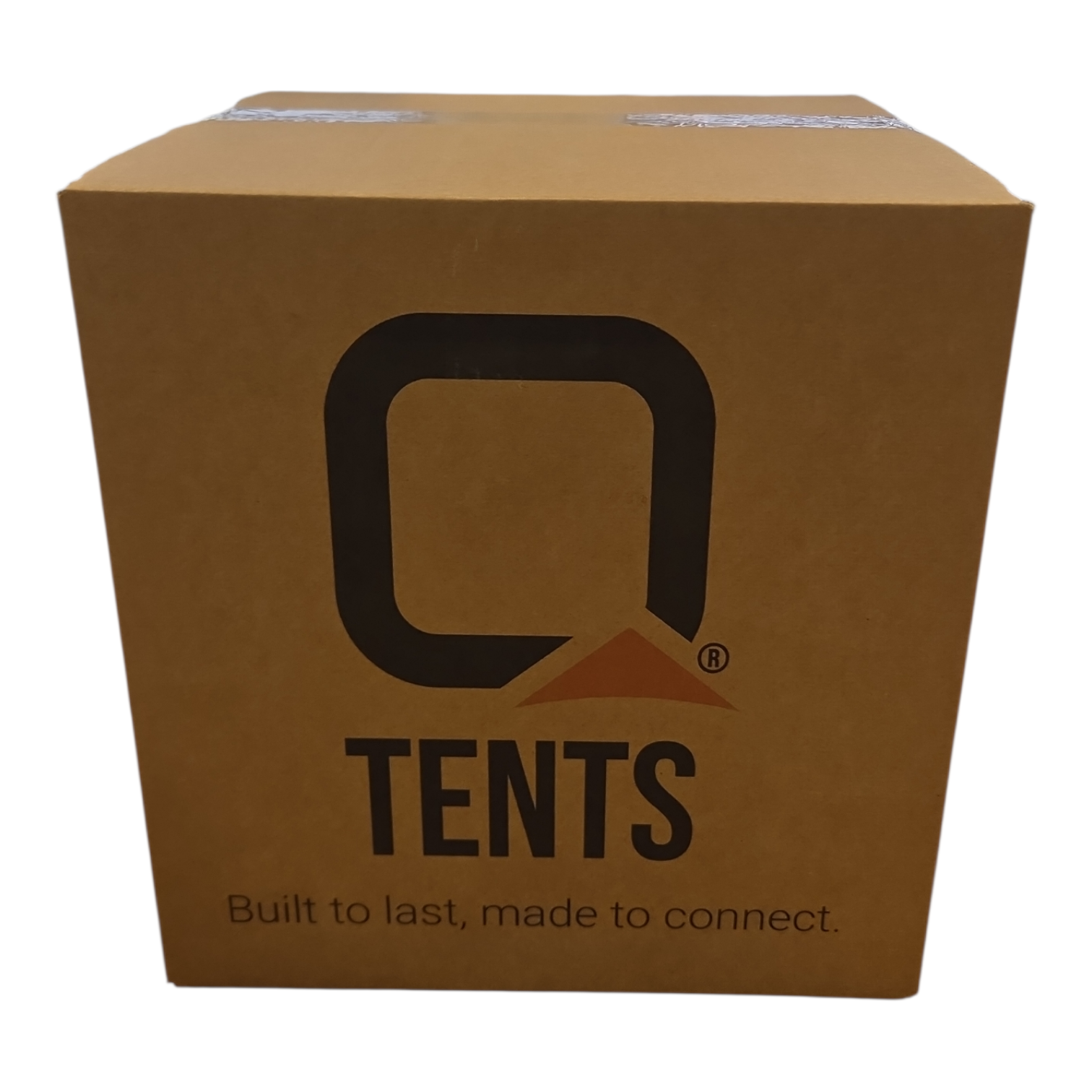 bedrukte bruine doos