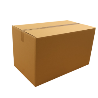 Kartonnen doos dubbele golf (BE) bruin 690 x 400 x 400 mm