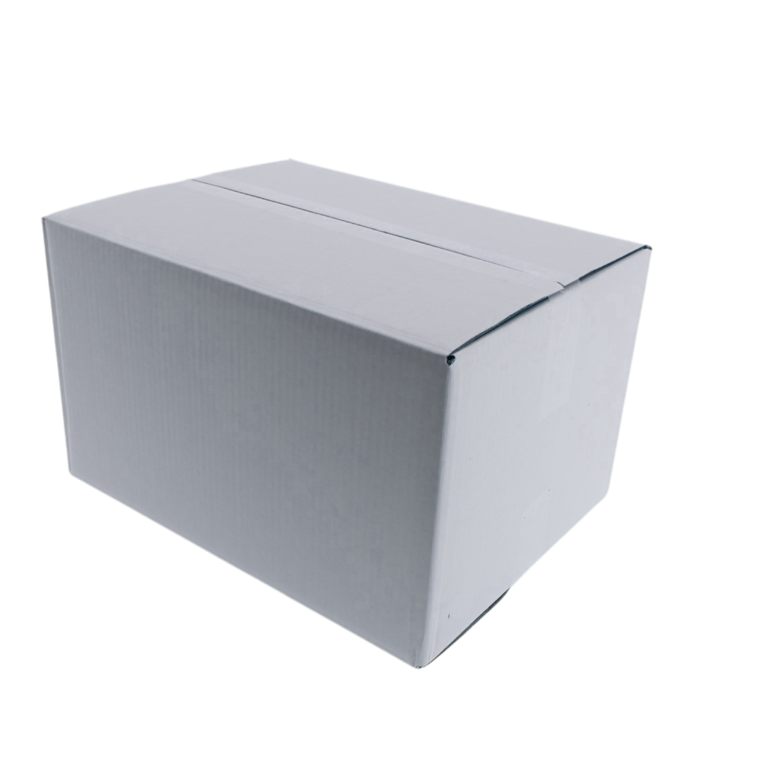 Kartonnen doos dubbele golf (CB) wit | 386 x 284 x 222 mm