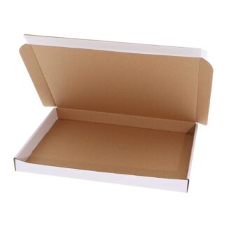 Brievenbusdoos bovenklep (A4) plakstrip wit | 310 x 220 x 27 mm